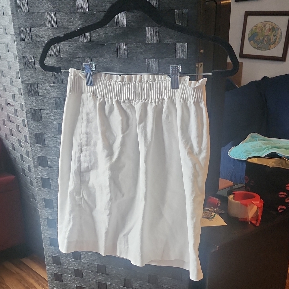 J. Crew Factory White Mini Skirt  Size 2